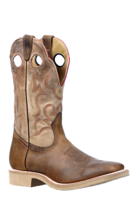 Men's Boulet 2900 Tan with Hybrid Sole, Wide Square Toe, and Stockman Heel