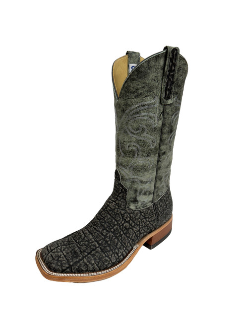 Men's Anderson Bean 8915 Granite Elephant with Hybrid Sole, Wide Square Toe, and Roper Heel