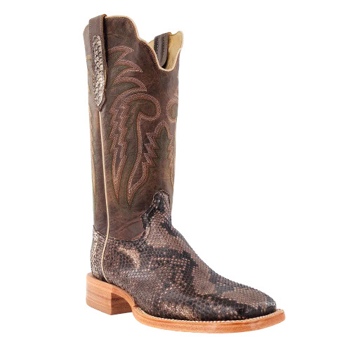 Men's R. Watson 8003-2 Brown and Black with Wide Square Toe and