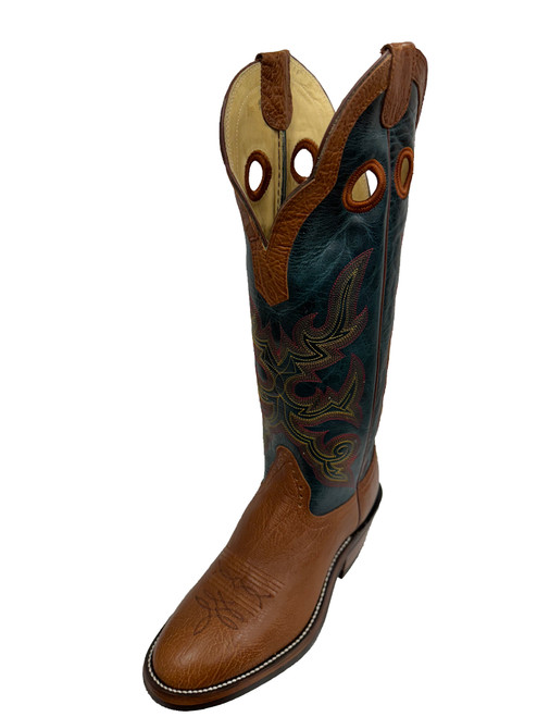 Men's Olathe TT5 Blue and Brown Buckaroo with Neoprene Sole