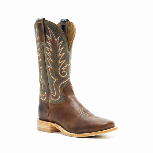 Men's Hyer Kincaid Chocolate with Hybrid Sole, Square Toe, and Stockman Heel