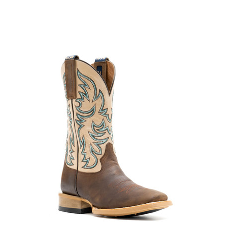 Women's Hyer Topeka Chocolate with Rubber Sole, Square Toe, and