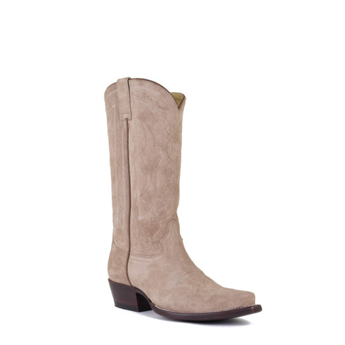 Women's Hyer Wildcat Cream Roughout with Snip Toe and Underslung Heel