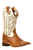Men's Boulet 0347 Copper and Bone with Hybrid Sole, Wide Square Toe, and Stockman Heel