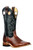 Men's Boulet 0351 Chocolate and Black with Hybrid Sole, Wide Square Toe, and Stockman Heel