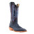 Men's R. Watson 7103-2 Blue Cape Buffalo with Wide Square Toe and Cowboy Heel