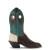 Men's Olathe RS4 Chocolate and Turquoise with Round Toe and Riding Heel