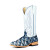 Women's Macie Bean M2039 Blue Arapaima With Hybrid Sole, Wide Square Toe, and Roper Heel