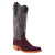 Women's R. Watson L2009-1 Rhubarb Sueded Caiman With Narrow Square Toe and Cowboy Heel
