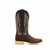 Men's Hyer Kincaid Chocolate Roughout with Hybrid Sole, Square Toe, and Stockman Heel