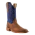 Men's R. Watson 8033-2 Blue and Tan with Hybrid Sole, Wide Square Toe, and Walking Heel