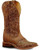 Women's Boulet 6341 Embossed Tan with Saddle Vamp, Rubber Sole, Wide Square Toe, and Stockman Heel 