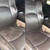 Before and after applying Saddle Secret to a leather vehicle interior