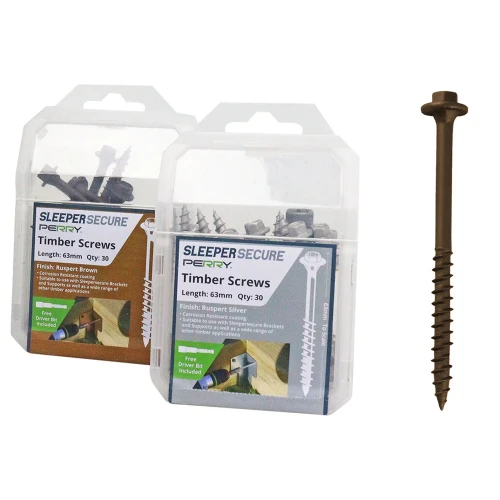 SleeperSecure Sleeper Screws - Hex Head - PERRYPACK