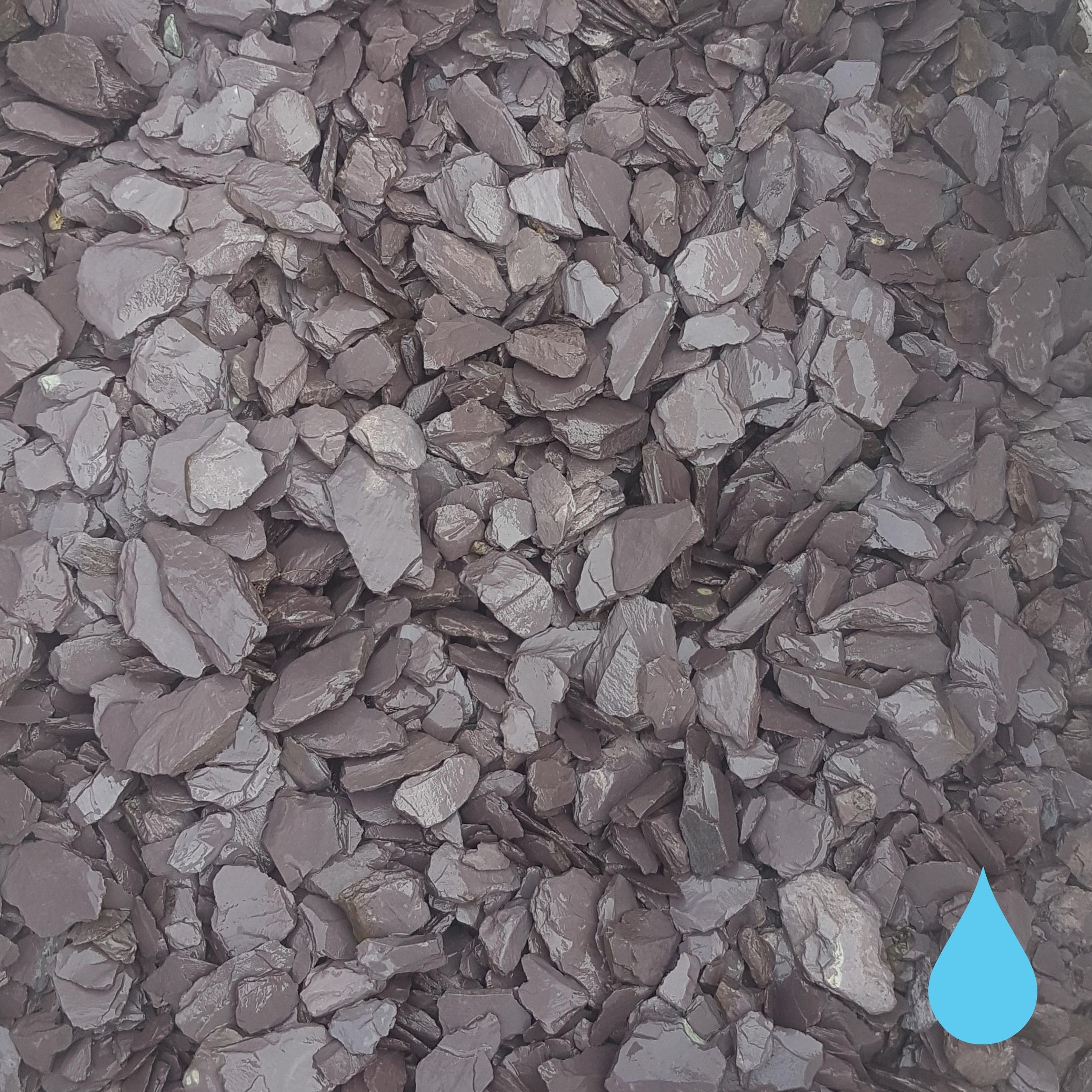 Blue Slate Chippings 40mm