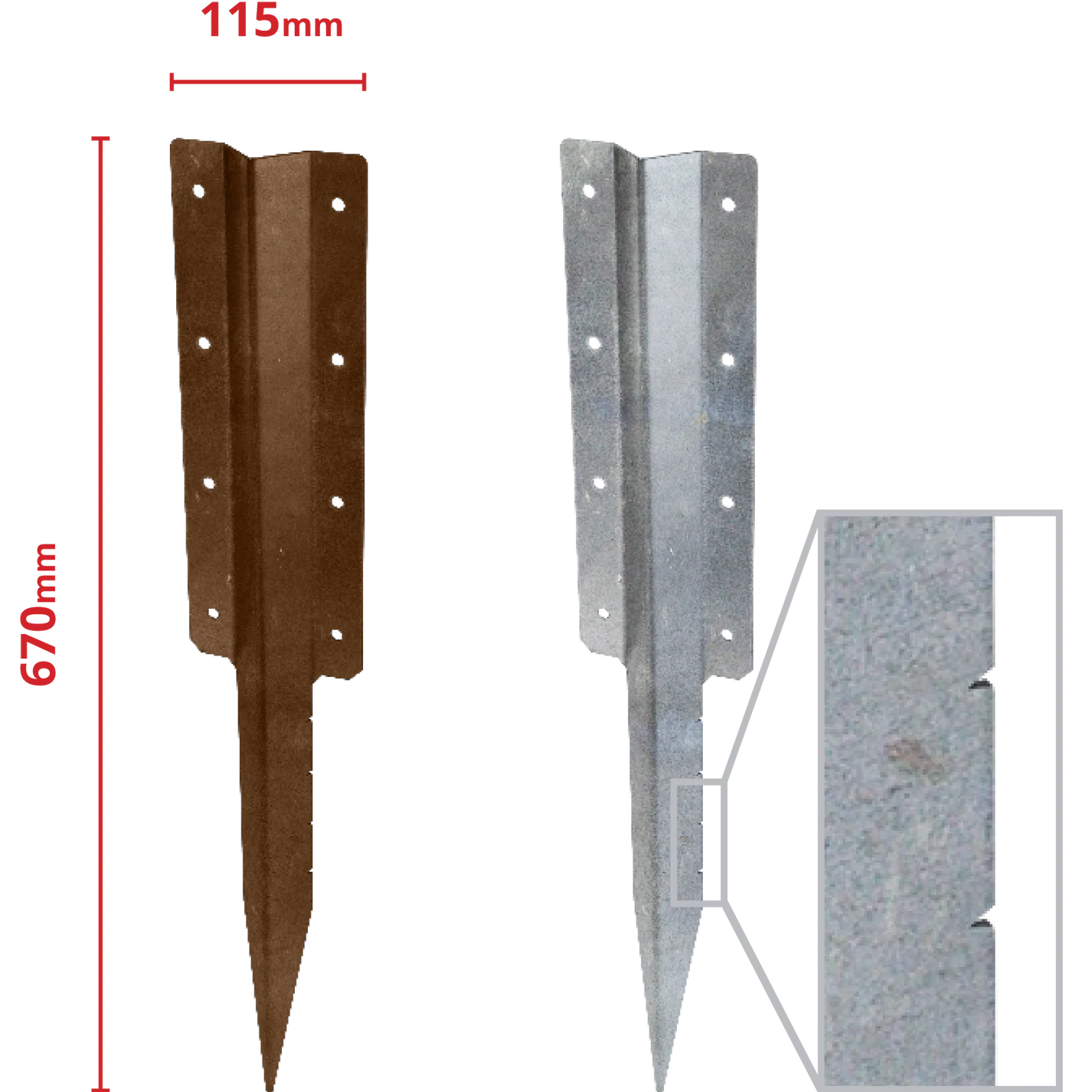 SleeperSecure Double Sleeper Straight Support Spike
