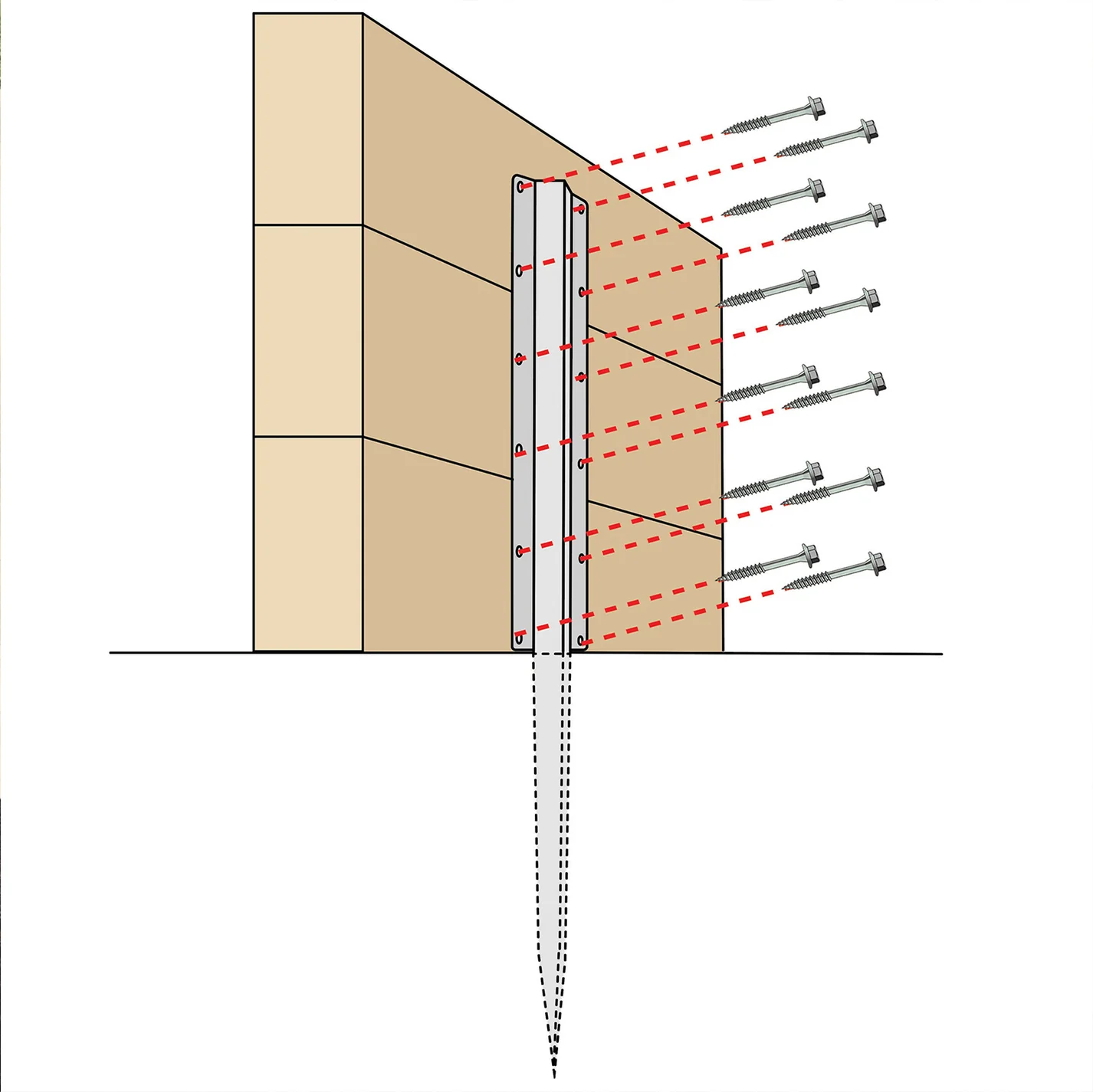 SleeperSecure Triple Sleeper Straight Support Spike
