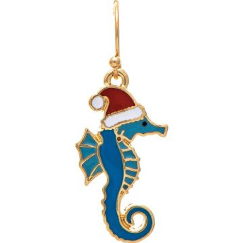 Seahorse Holiday Earrings