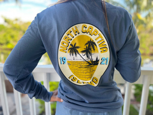 North Captiva Island Palms on the Beach Long-Sleeve Tee North Captiva Island Palms on the Beach Long-Sleeve Tee