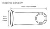 Pasante Internal Non-Latex Condoms | Previously Known as Female Condom Pack of 30 | | Softer Sensual Sensitive Feeling