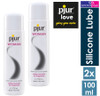 2 x Pjur Woman Silicone Based Lubricants | 100 ml | Stimulating Longer Lasting Pleasure Lube |