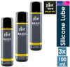 3 x Pjur Basic Silicone Based Lubricant 100ml Long Lasting Anal Personal Sex Lube
