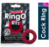 Screaming O RingO Ritz Cock Penis Ring Liquid Silicone | 3x Stretch Comfort Fit | Red 