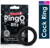 Screaming O RingO Ritz XL Cock Penis Ring Liquid Silicone | Large Size - 3x Stretch | Black