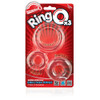 Screaming O RingO x 3 Clear Penis Cock Ring | 3 Size Sensations Erection Reusable