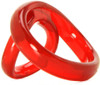 Screaming O RingO2 Penis Cock Ring with Balls Sling Firmer Harder Erection - Red