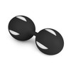EasyToys Wiggle Duo Kegel Balls | Pelvic Floor Training Silicone Kegel Exerciser | Improve Bladder Control Balls | Black