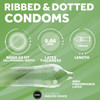 144 x Exs Ribbed Dotted Flared Condoms | Vegan | Orgasmic Stimulation  | Wholesale Bulk Condoms