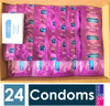 24 x Pasante Ribs & Dots Intensity Condoms | Ribbed Dotted | Bulk Wholesale