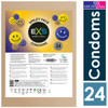 EXS Regular Smiley Face Themed Vegan Condoms | Pack 24 | 54mm Nominal |