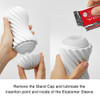 Tenga Flex | Rocky Black | Male Cup Masturbator | Reusable Stroker Sex Toy