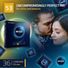 My Size Pro Condoms Pack of 36 | 53 mm | Vegan Latex Silicone Lubricated Condom | 