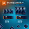 My Size Pro Condoms Pack of 36 | 57 mm | Vegan | Regular Size Latex Condoms |