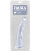 Pipedream Basix Rubber Works Slim 7" Dildo Dong Clear | With Suction Cup Unisex