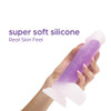 So Divine Glorious Real Skin Feel Soft Silicone 7" Purple Dildo | Suction Cup