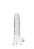 RealRock Realistic 7" Inch / 17cm Dildo with Balls | Clear Rocksolid Super Flexible Dildo