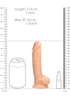 RealRock Realistic 7" Inch/ 17.8cm Dildo With Balls | Dual Density Silicone Dildos