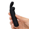 Happy Rabbit Rechargeable Rabbit Ears Bullet Vibrator | Black Silicone Waterproof