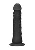 Real Rock Realistic Dildo Dong 8" Inch Black | Suction Cup Strap-On | Unisex Dildos Sex Toy