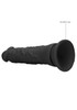 Real Rock Realistic Dildo Dong 8" Inch Black | Suction Cup Strap-On | Unisex Dildos Sex Toy