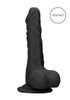 Real Rock Realistic Dildo Dong 9" Inch With Balls Black | Suction Cup Strap-On | Unisex Dildos Sex Toy