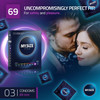 My Size Pro Condoms Pack of 3 | 69 mm | Vegan | Large Size Lubricated Latex | 