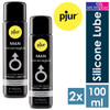 2 x Pjur Man Premium Extremeglide 100ml Lube | For Men Highly Concentrated Silicone Based Sex Lubricant