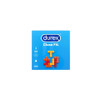 18 x  Durex Close Fit Condoms  ( 6 x Pack 3 ) | Nominal Width 49mm | Tighter Fit Slim Snug Trim Size Condoms 