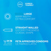24 x Exs Magnum Large Condoms | 2 x Pack of 12 | 60mm Width 190mm Length