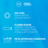 Exs Air Thin Condoms | Pack of 12 | 0.045 mm Thickness | Sensitive Latex Condoms |